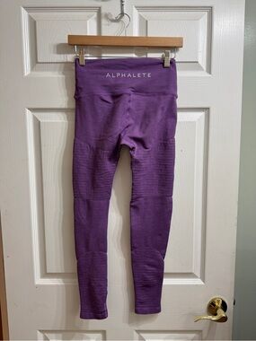 Alphalete Women's High-Rise Purple Leggings